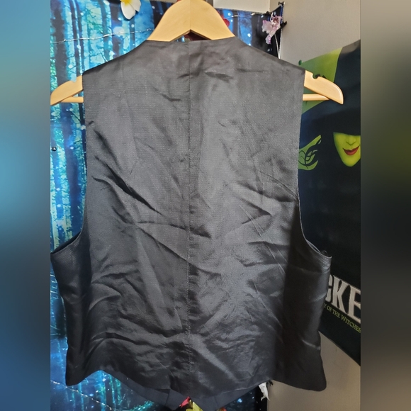 NWOT Black Pronto Uomo vest size Medium - Picture 3 of 4